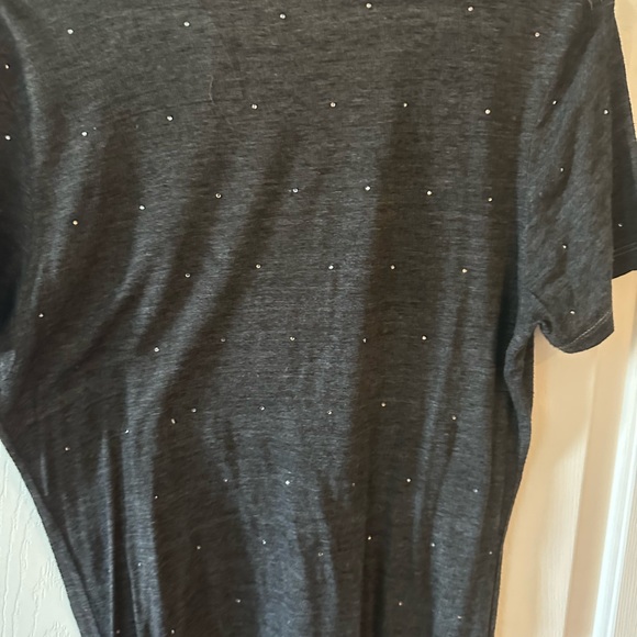 True Religion t shirt with rhinestone scatter through out. V necked - Picture 3 of 3
